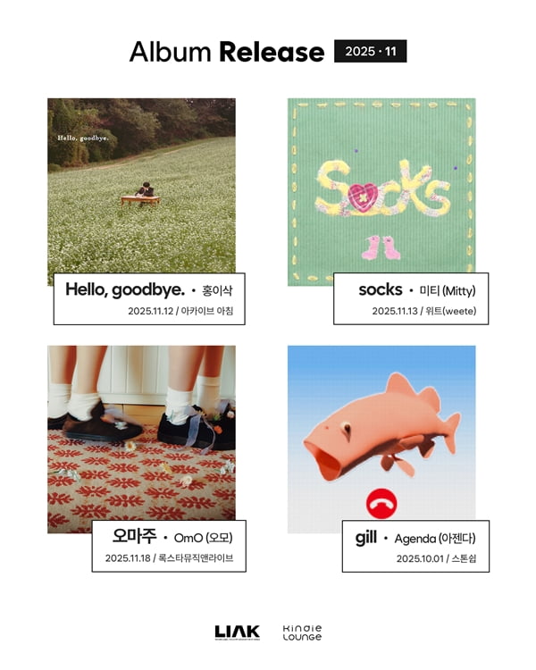 K-Indie Lounge Unveils Four New Releases in November: A Journey Through Emotions and Insights