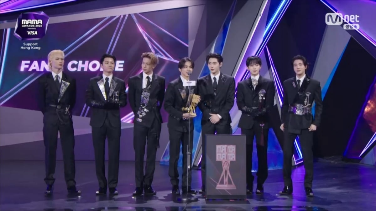 エンハイプンとライズ、2025 MAMAアワードで「ファンズチョイス」受賞