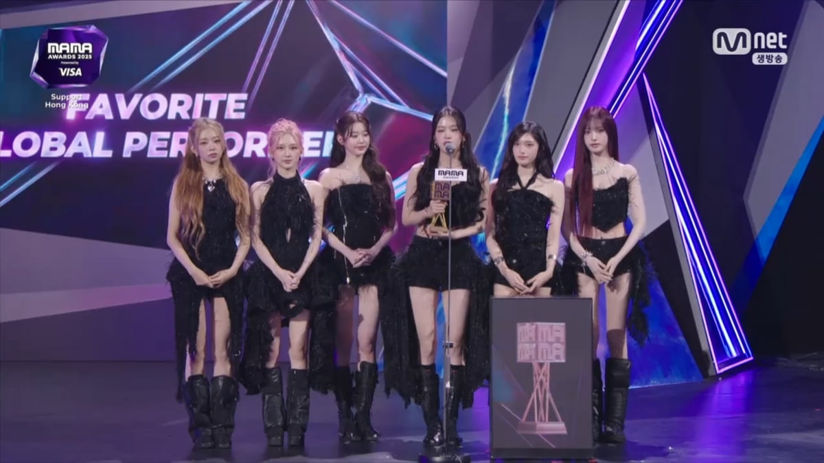 IVE、2025 MAMAアワードで「フェイバリット・グローバル・パフォーマー」受賞と香港火災への哀悼