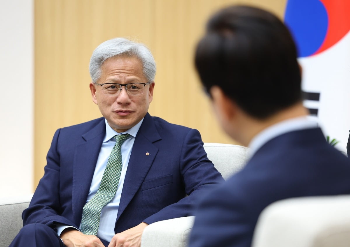 이재명 대통령, 젠슨 황 접견 / 사진=연합뉴스