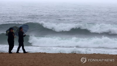 남부지방 가을비…동해·남해안 강한 바람·높은 물결