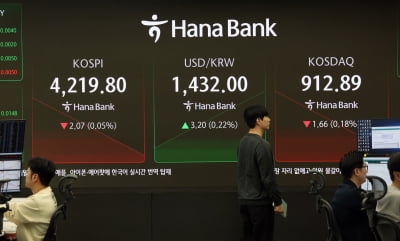 '숨고르기' 코스피, 4200선 밑으로…외인·기관 장중 2조 순매도