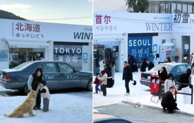 중국 관광지에 한글 간판 등장?…'서울 거리' 알고 보니