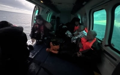 서귀포 해상서 상선 선원 5명 추락…해경, 전원 구조