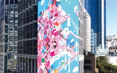 해운대 미디어파사드에 뜬 부산 기업들