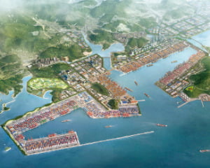 진해신항 조감도.  경상남도 제공