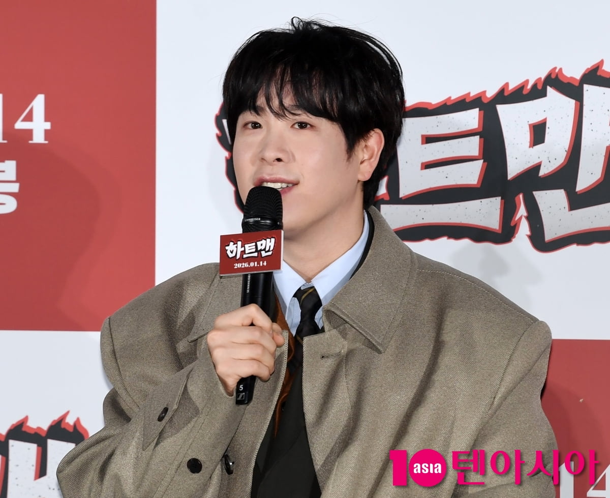 俳優ピョ・ジフン、映画『ハートマン』制作報告会に出席