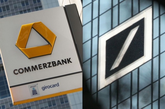  독일 양대 은행인 코메르츠방크와 도이체방크 상표